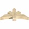 Ekena Millwork Alberta Rough Sawn Timber Gable Bracket, Douglas Fir, 48"W x 24"H x 6"D x 6"F, 12/12 Pitch GBW048X24X0606ALB00RDF - alternate 5